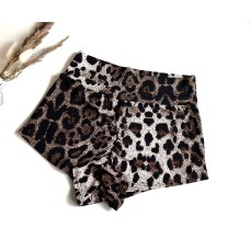 Shorts for twerks "Leopard on the hunt", art 1234