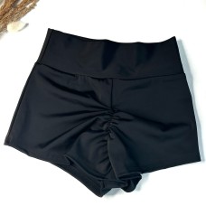 Shorts Black, high fit, wide belt, Push-Up, art. 1230