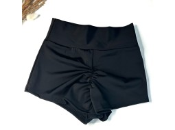 Shorts Black, high fit, wide waistband, Push-Up