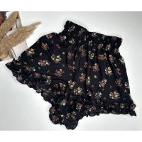 Shorts for Twerks "Wind Dance", ruffles, high rise, with print, art. 1265