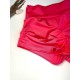 Shorts Seductive dance in coral color with puff effect and push-up, high fit art. 1237