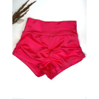 Shorts for Twerk "Seductive Dance", Coral, With puff effect, Push-Up, art.1237