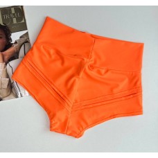 Shorts for Twerk "Incendiary dances", with slits at the back, orange, art. 1260