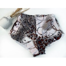 Shorts with "Magic of Dance" print, gray, art. 1229