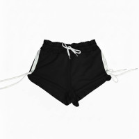 Шорти для танців Power Twerk зі шнурівкою, Чорний колір