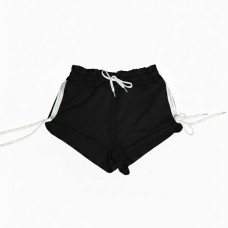 Шорти для танців Power Twerk спортивні зі шнурівкою, Чорний колір