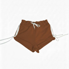 Коричневые шорты для танцев Power Twerk с регулируемым поясом