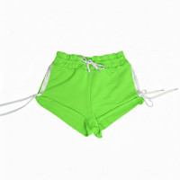 Шорти для танців Power Twerk зі шнурівкою, Салатовий колір