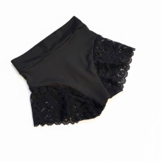 Шорты для тверка Тайна Ночи черные с кружевом