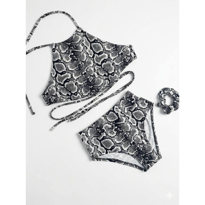 сірі шорти для тверку зі зміїною лускою