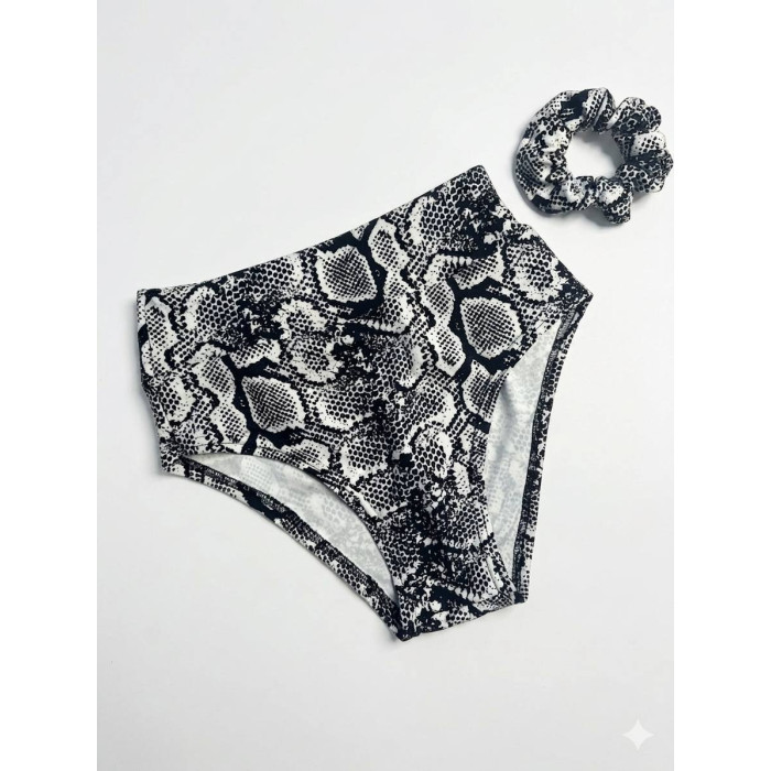 сірий топ для тверку на зав’язках зі зміїним принтом