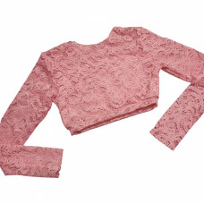 Рожевий топ для тверку з мереживом Ніжна Спокуса