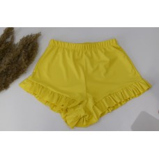 Ruffle shorts in yellow 1008