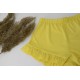 Ruffle shorts in yellow 1008