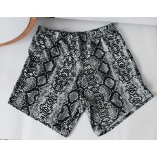 Shorts sports shortened with the print "Snake", gray art.1021