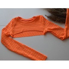 Top with sleeves Orange art.1043