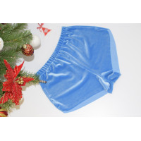 Шорты Велюр Голубые арт.1028