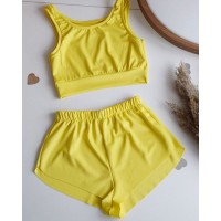 Set Yellow Top + shorts art.1087