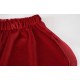 Velor shorts are red, with struts, art.1126