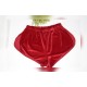 Velor shorts are red, with struts, art.1126