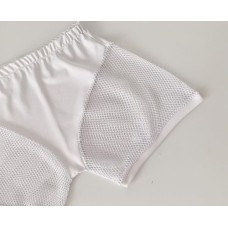 White shorts, grid, art.1054