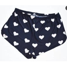 Shorts with a print Hearts blue art.1073