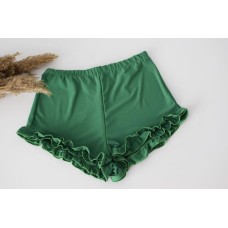 Shorts "Double ruffles", green, art.1067