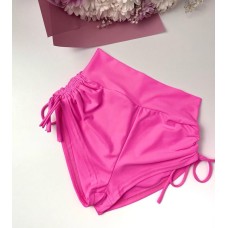 Tie-up shorts with a wide belt, pink, art. 1188