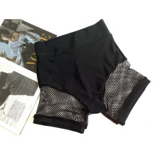 Shorts "Black mesh" high rise, art. 1206