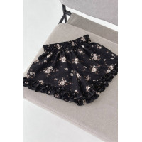 Шорты для Тверк "Танец ветра", рюши, высокая посадка, с принтом, арт. 1265