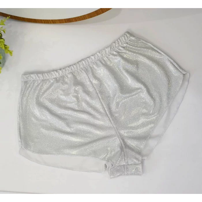 Shorts "Sequins", white art.1139